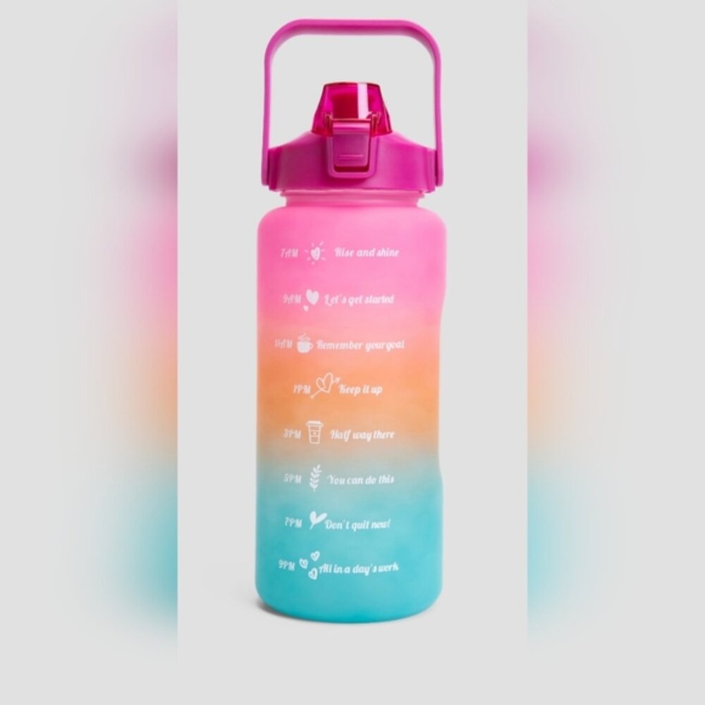 Gradient Motivational Water Bottle 2000ML‎